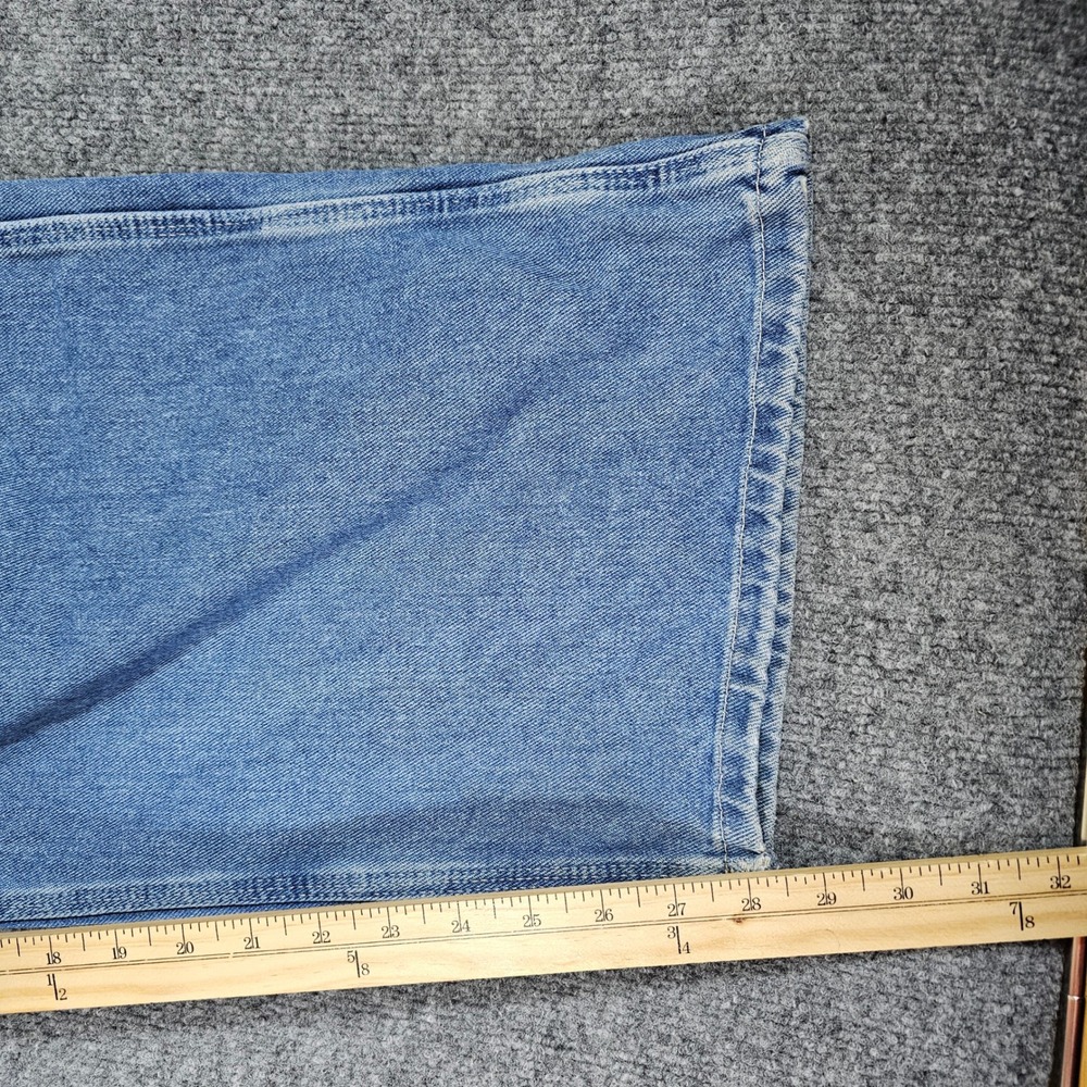 Dickies Denim Bib Overalls Denim Light Wash Blue Men's Tagged 40x30 Act 40x28 - Picture 6 of 7